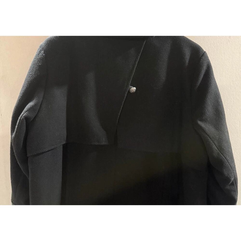 Torrid Jacket Women Size 0 Black Fleece Long Sleeve Faux Fur Hooded Button Front - Picture 6 of 8